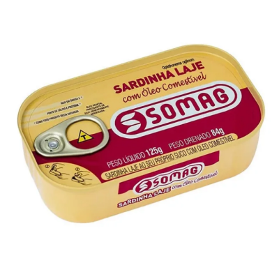 SARDINHA LAJE SOMAG COM ÓLEO 125G