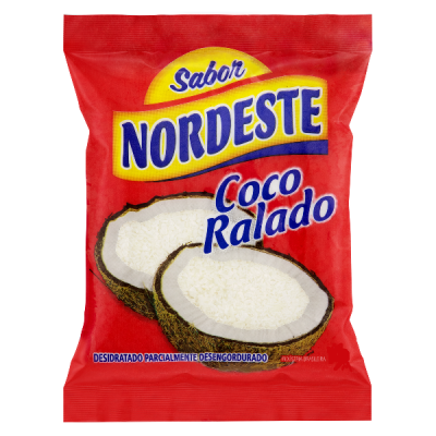 COCO RALADO NORDESTE DESIDRATADO PARCIALMENTE DESENGORDURADO 100 G