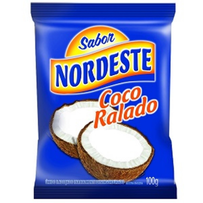 COCO RALADO NORDESTE ÚMIDO ADOÇADO 100G