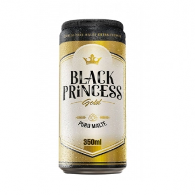 CERVEJA BLACK PRINCESS GOLD PURO MALTE 350ML