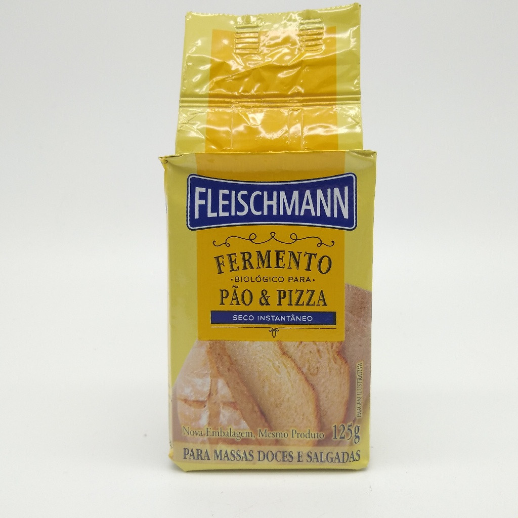 FERMENTO BIOLÓGICO PARA PÃO & PIZZA FLEISCHAMAN 125 GRAMAS