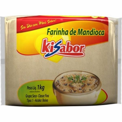 FARINHA DE MANDIOCA KISABOR FINA 1KG