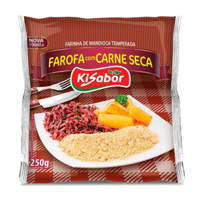 FAROFA KISABOR CARNE SECA 250G