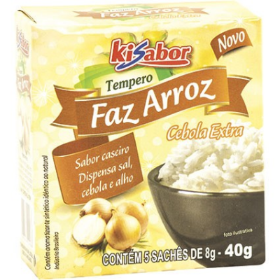 TEMPERO FAZ ARROZ KISABOR CEBOLA EXTRA 40G