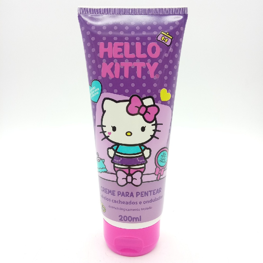 CREME PARA PENTEAR BETULLA HELLO KITTY CABELOS CACHEADOS E ONDULADOS 200ML