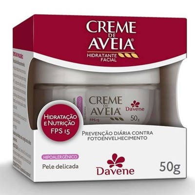 CREME HIDRATANTE FACIAL AVEIA DAVENE HIPOALERGÊNICO 50G