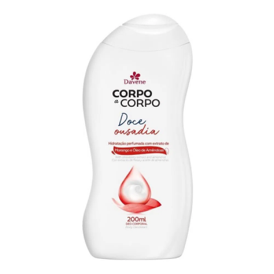 HIDRATANTE CORPO A CORPO MORANGO E ÓLEO DE AMÊNDOAS 200ML