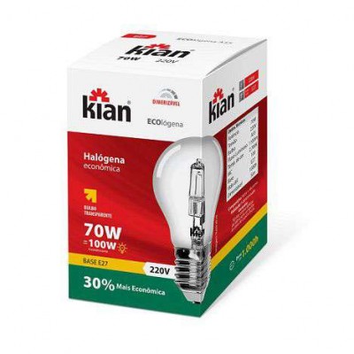 LÂMPADA KIAN ECOHALOGENA 70W 220V