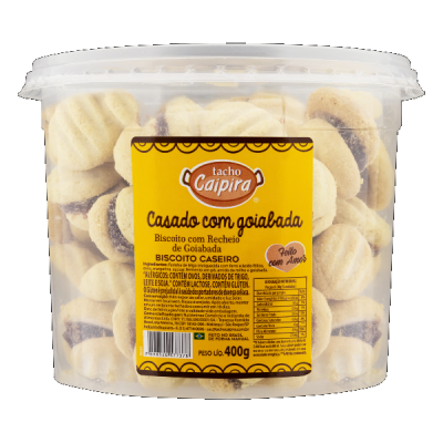 BISCOITO TACHO CAIPIRA CASADO COM GOIABADA 400G