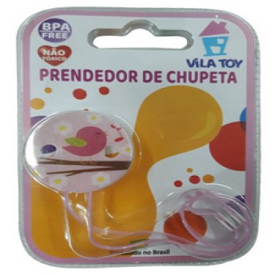 PRENDEDOR DE CHUPETA VILA TOY ROSA