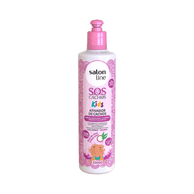 ATIVADOR DE CACHOS SALON LINE SOS KIDS 300ML