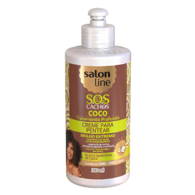 CREME PARA PENTEAR SALON LINE ÓLEO E MANTEIGA DE COCO 300ML