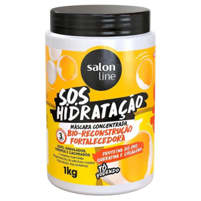 MÁSCARA SALON LINE S.O.S BIO-RECONSTRUÇÃO FORTALECEDORA 1KG