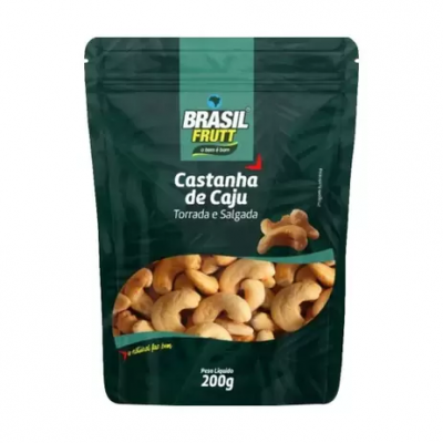 CASTANHA DE CAJU BRASIL FRUTT TORRADA E SALGADA 200 G