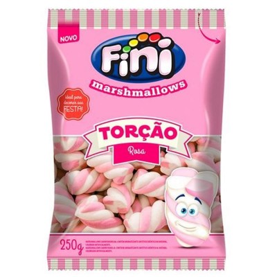 MARSHMALLOW FINI TORÇÃO ROSA 250 GRAMAS