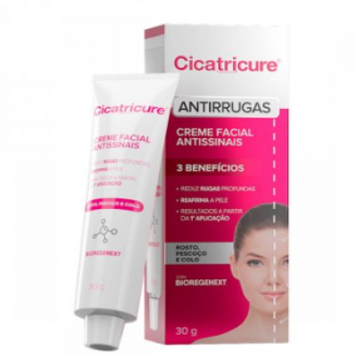 CREME FACIAL ANTIRRUGAS CICATRICURE 30G