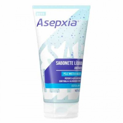 SABONETE LÍQUIDO ESFOLIANTE ASEPXIA PELE MISTA A OLEOSA 100ML