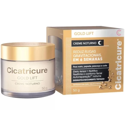 CICATRICURE GOLD LIFT CREME NOTURNO 50 GRAMAS