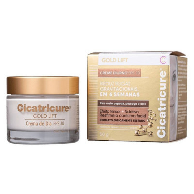 CICATRICURE GOLD LIFT CREME FACIAL DIURNO FPS 30 COM 50G