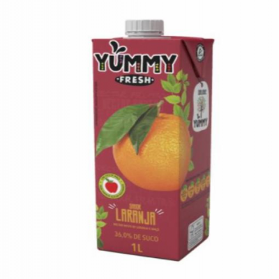 SUCO YUMMY FRESH LARANJA 1L