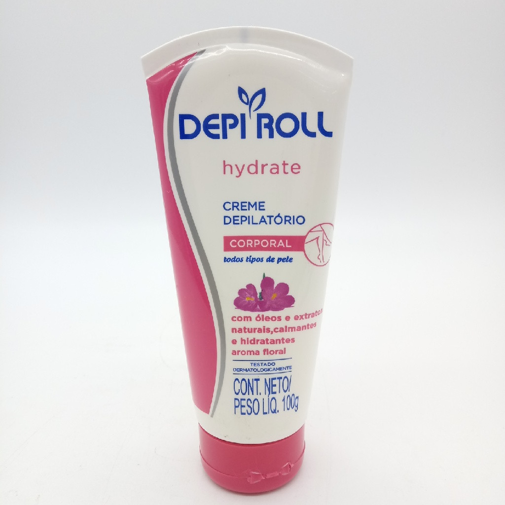 CREME DEPILATÓRIO CORPORAL DEPI ROLL HYDRATE FLORAL 100 GRAMAS