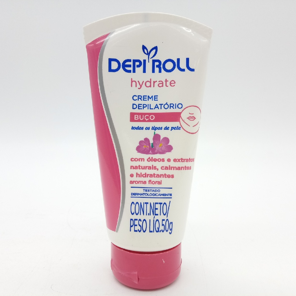 CREME DIPLATÓRIO HYDRATE DEPI ROLL BUCO AROMA FLORAL 50 GRAMAS