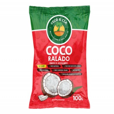 COCO RALADO COCO&CIA ÚMIDO E ADOÇADO 100 G