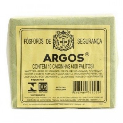 FÓSFORO ARGOS COM 10 UNIDADES