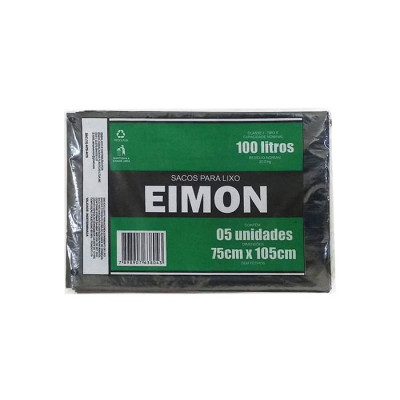 SACOS PARA LIXO EIMON 5 UNIDADES 100L