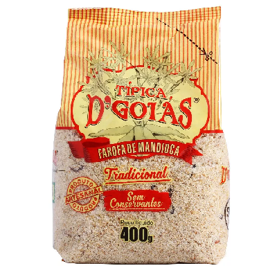 FAROFA DE MANDIOCA D'GOIÁS TRADICIONAL 400 G