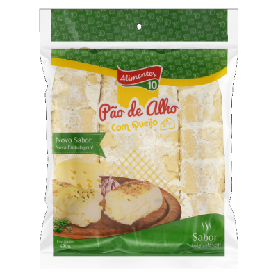 PÃO DE ALHO ALIMENTOS 10 QUEIJO 320G