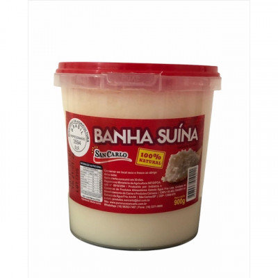 BANHA SAN CARLO SUÍNA 100% NATURAL 900 G