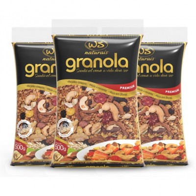 GRANOLA WS NATURAIS PREMIUM 500 G