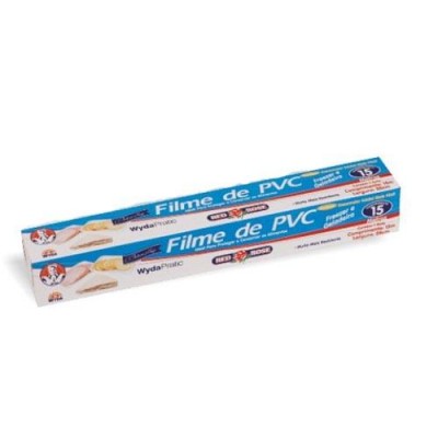 FILME PVC TRANSPARENTE WYDA 28CM X 15 METROS