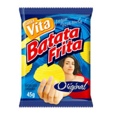 BATATA CHIPS AMAVITA ORIGINAL 45G