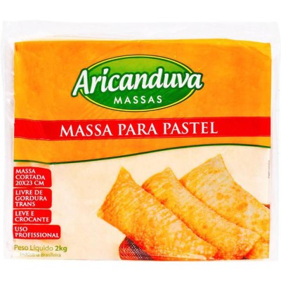 MASSA PARA PASTEL ARICANDUVA CORTADA 2 KG