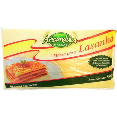 MASSA PARA LASANHA ARICANDUVA 500 G