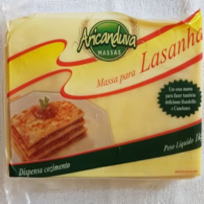 MASSA PARA LASANHA ARICANDUVA 1 KG