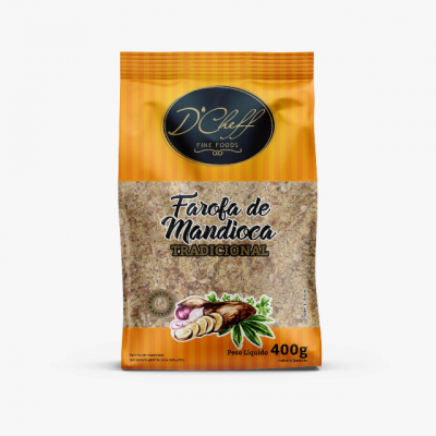 FAROFA DE MANDIOCA D'CHEFF TRADICIONAL 400G