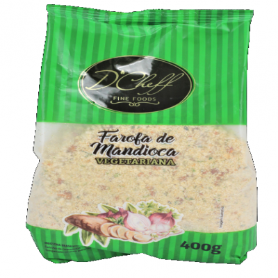 FAROFA DE MANDIOCA D'CHEFF VEGETARIANA 400G