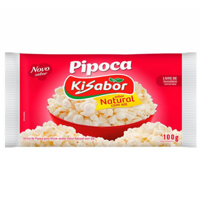 PIPOCA MICROONDAS KISABOR C/ SAL 100G