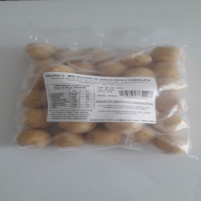 BOLINHA DE QUEIJO VALERIO'S CONGELADO 500 G