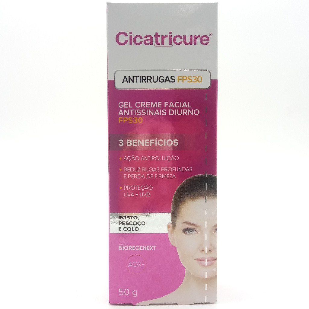 CICATRICURE CREME ANTI-IDADE FPS30 DIURNO 50 GRAMAS