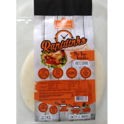 RAPIDINHO EQUILIBRE TORTILHA S/ GLÚTEN 245G