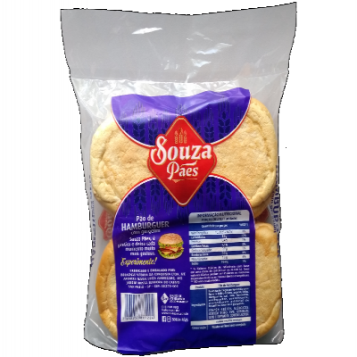 PÃO DE HAMBÚRGUER SOUZA PÃES TRADICIONAL 250G