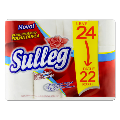 PAPEL HIGIÊNICO SULLEG FOLHA DUPLA 24 ROLOS