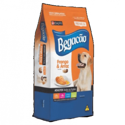 RAÇÃO PARA CÃES BEGACÃO MIX FRANGO E ARROZ 7KG