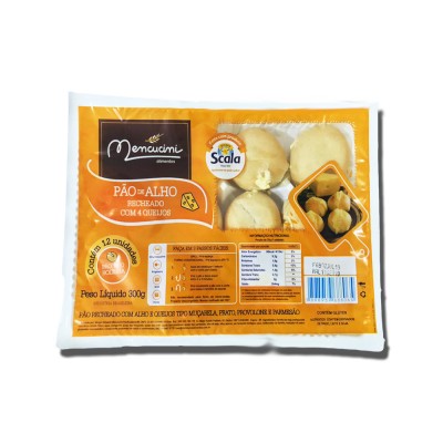 PÃO DE ALHO 4 QUEIJOS MENCUCINI 300G