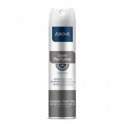 DESODORANTE AEROSOL ABOVE SEM PERFUME 150ML