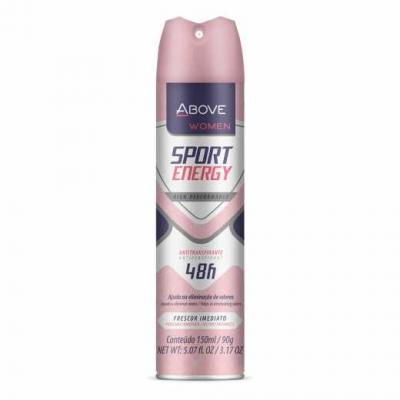 DESODORANTE ABOVE WOMEN AEROSOL SPORT ENERGY 150 ML